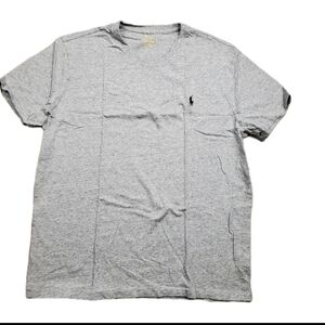 Polo Ralph Lauren Shirt Mens Large 180/100A Gray Short Sleeve Pony Crew TShirt